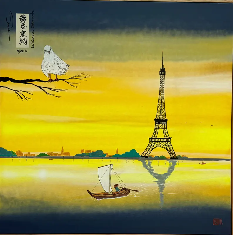 La Seine au crépuscule